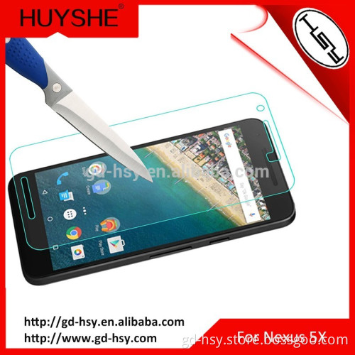 HUYSHE scratch resistant tempered glass screen guard 9H tempered glass protector for Nexus 5X